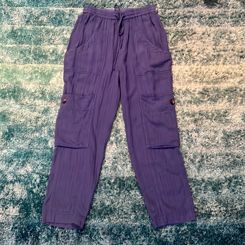 Free People feeling good blue utility cargo
